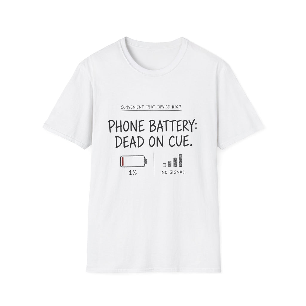 Phone Battery On Cue T-Shirt