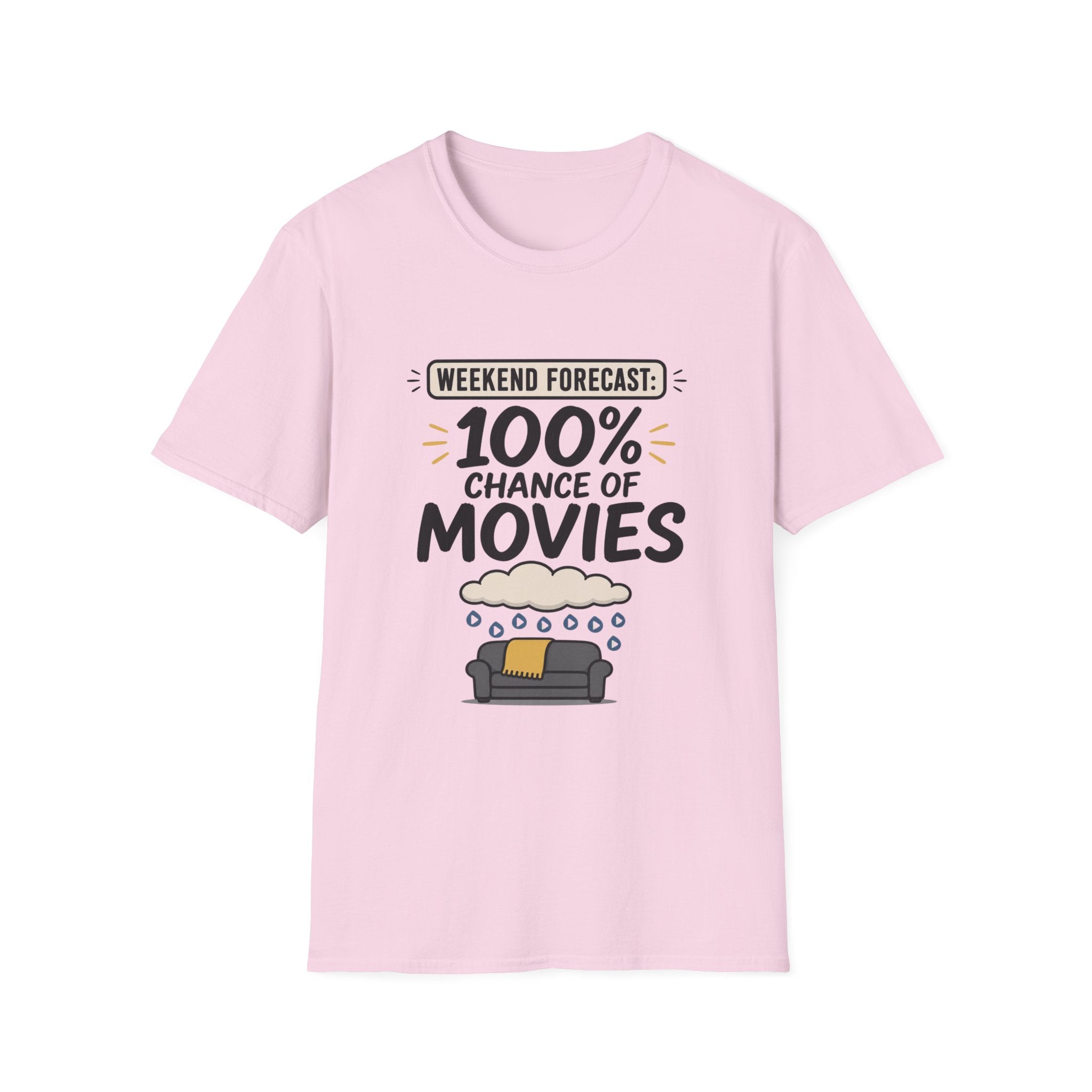 Weekend Forecast 100% Movies T-Shirt
