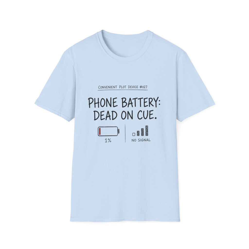 Phone Battery On Cue T-Shirt