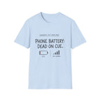 Phone Battery On Cue T-Shirt