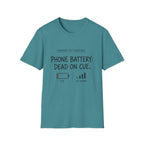 Phone Battery On Cue T-Shirt