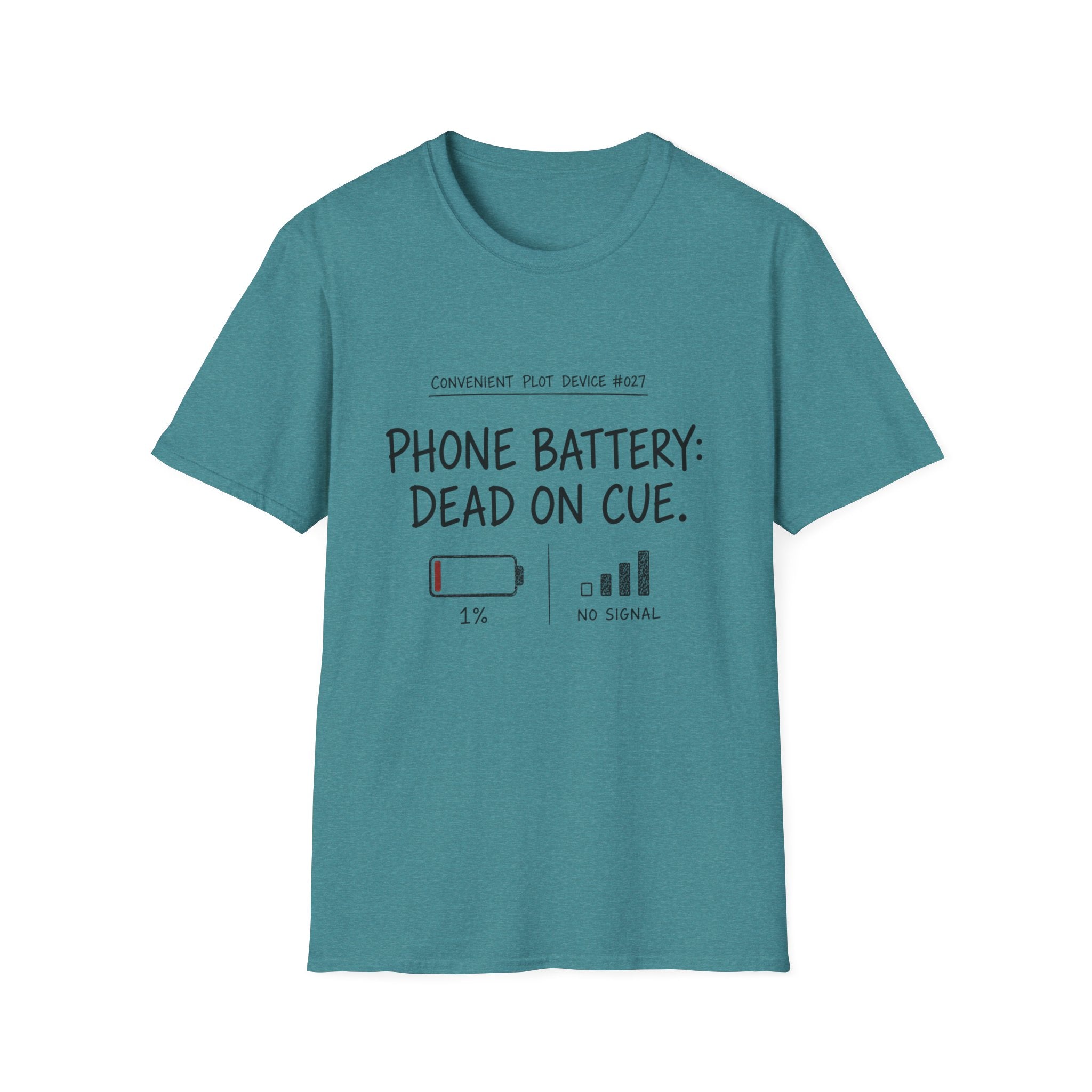 Phone Battery On Cue T-Shirt