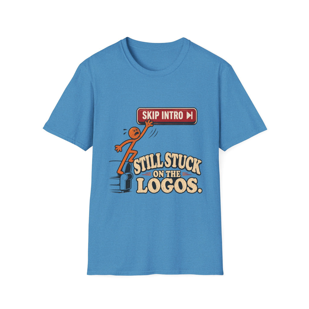 Skip Intro Stuck On Logos T-Shirt
