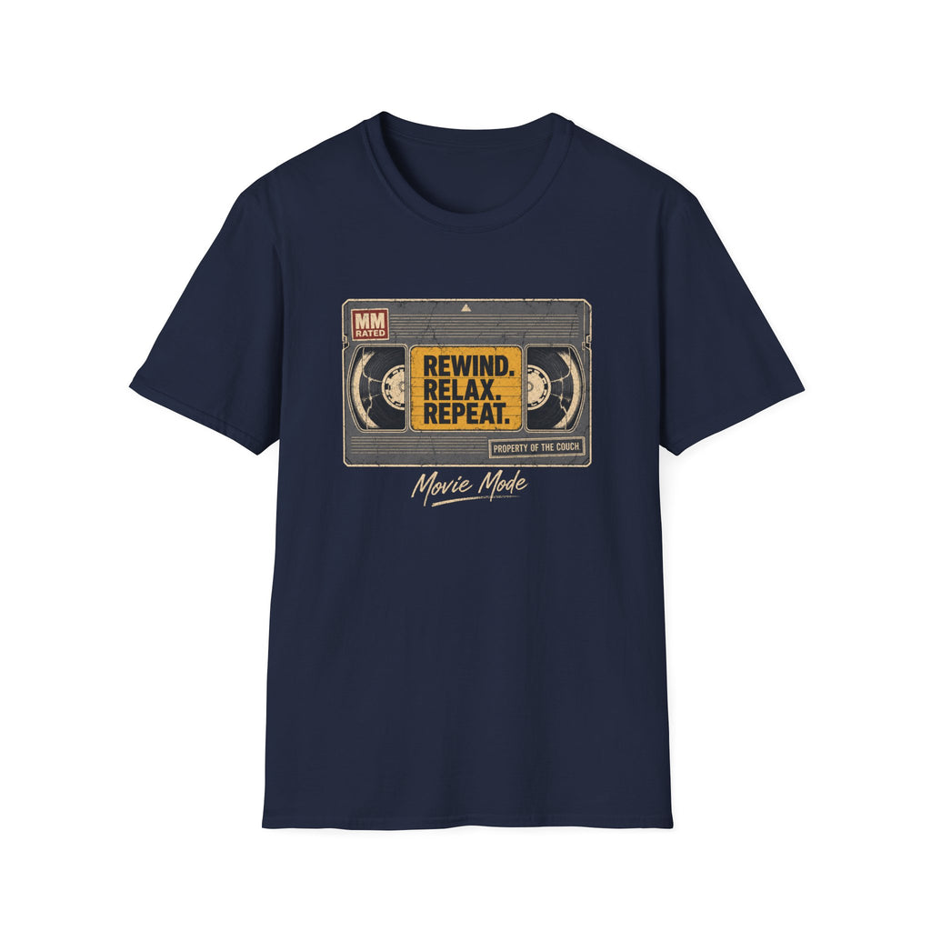 Rewind Relax Repeat Movie Mode T-Shirt