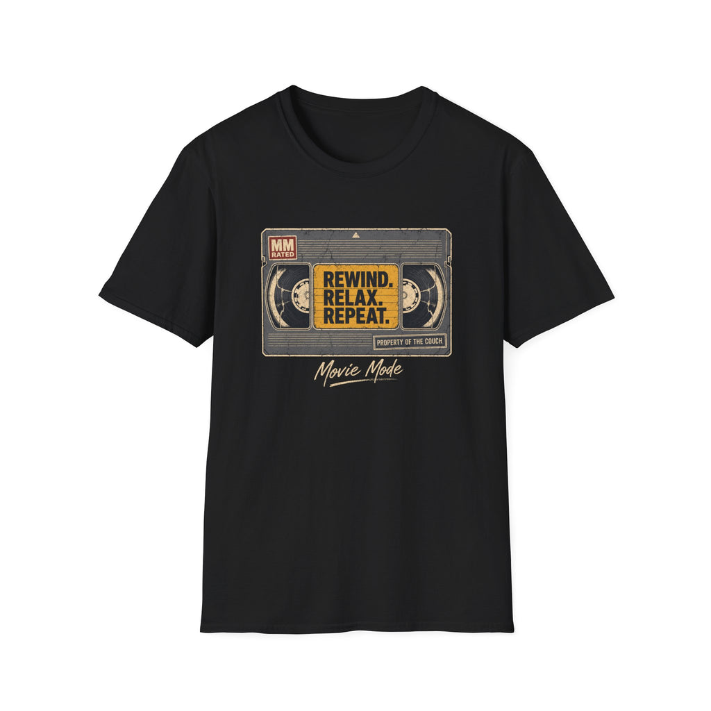 Rewind Relax Repeat Movie Mode T-Shirt
