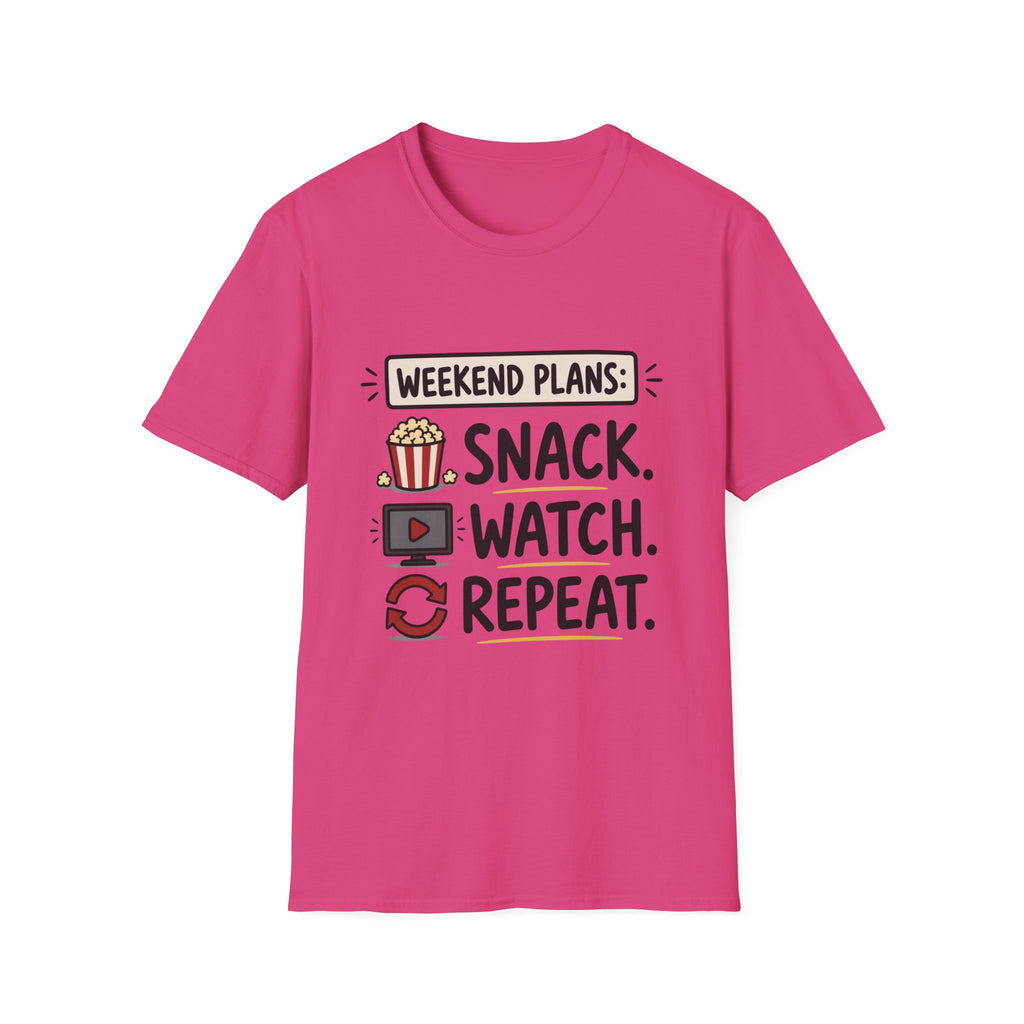 Weekend Plans Snack Watch Repeat T-Shirt
