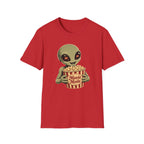 Alien Loves Movies And Snacks T-Shirt