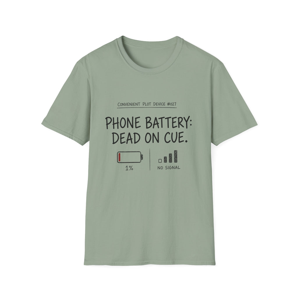 Phone Battery On Cue T-Shirt
