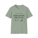 Phone Battery On Cue T-Shirt