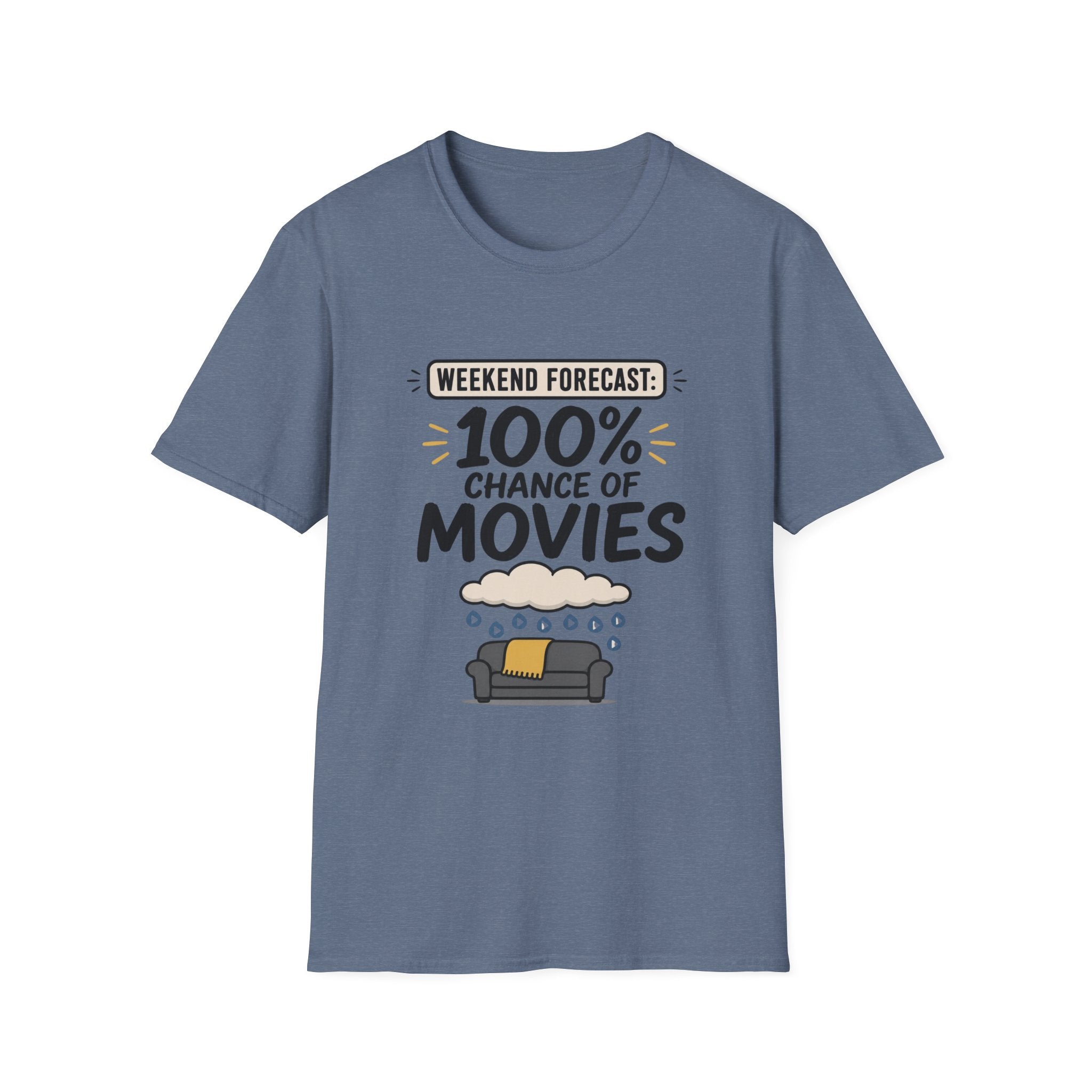 Weekend Forecast 100% Movies T-Shirt