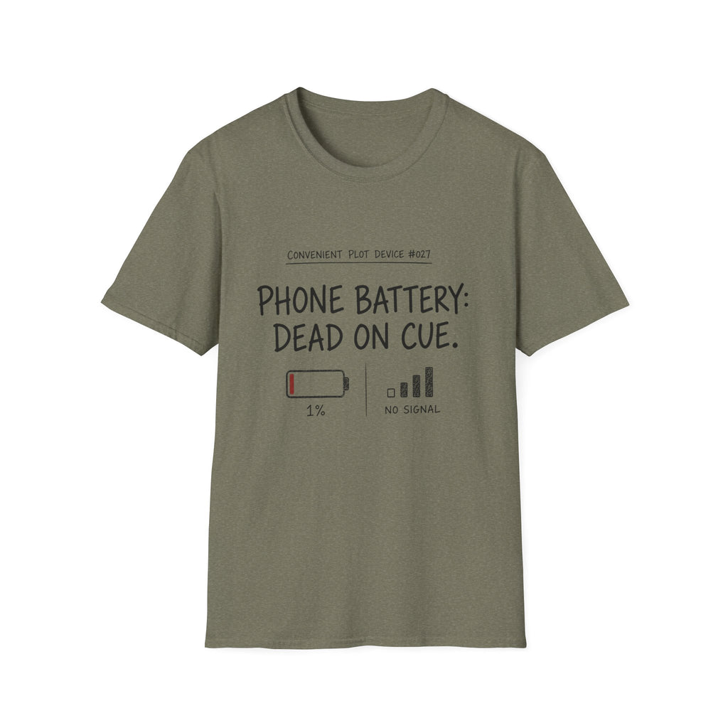 Phone Battery On Cue T-Shirt