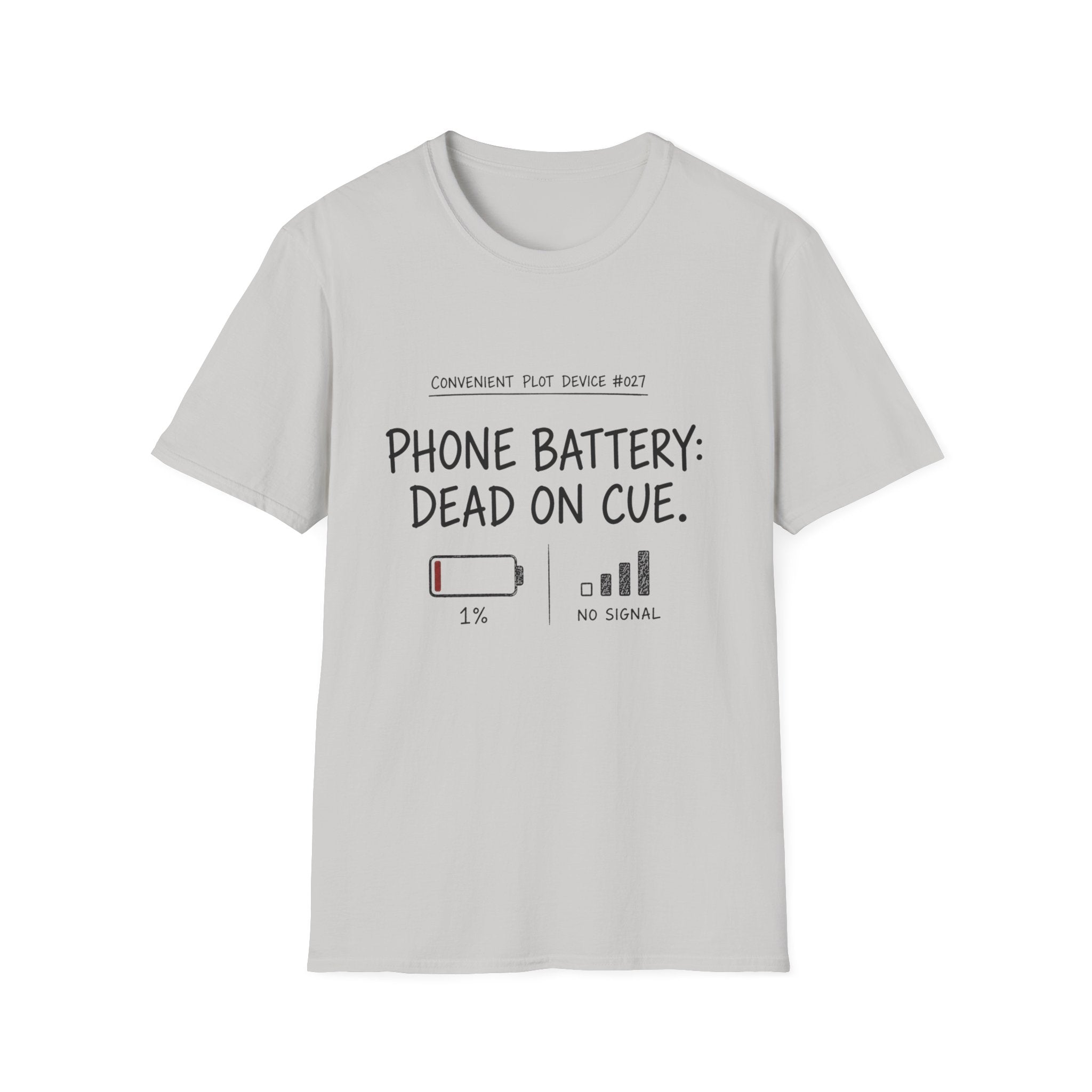 Phone Battery On Cue T-Shirt