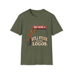 Skip Intro Stuck On Logos T-Shirt