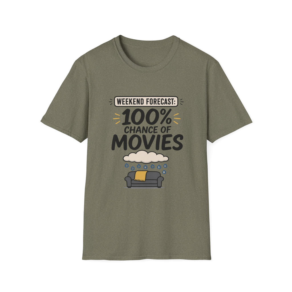 Weekend Forecast 100% Movies T-Shirt