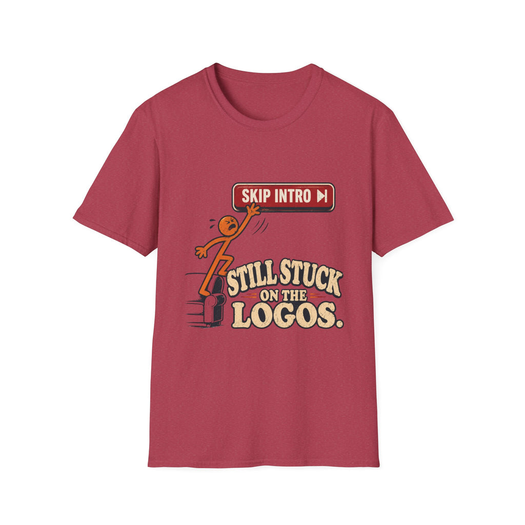Skip Intro Stuck On Logos T-Shirt