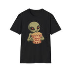 Alien Loves Movies And Snacks T-Shirt