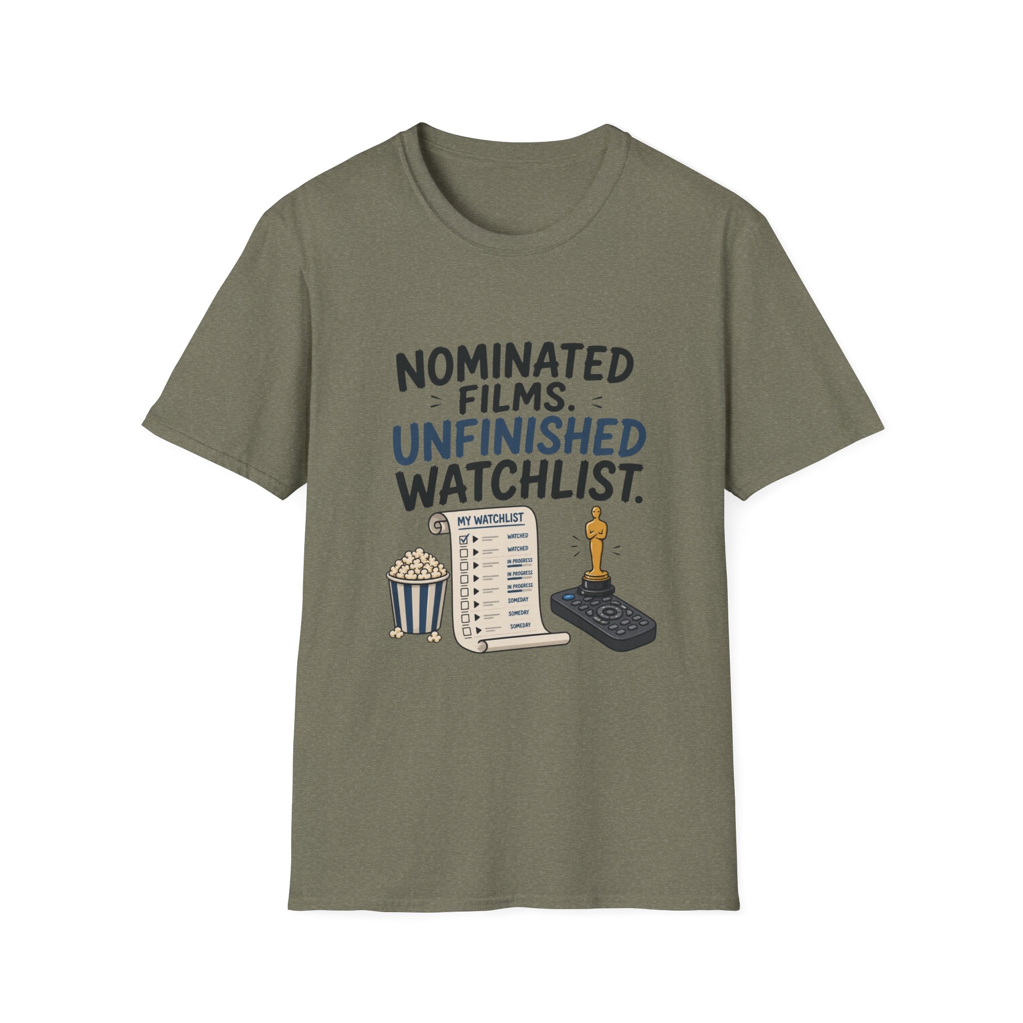 Nominated Films Unfinished Watchlist T-Shirt