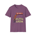 Skip Intro Stuck On Logos T-Shirt