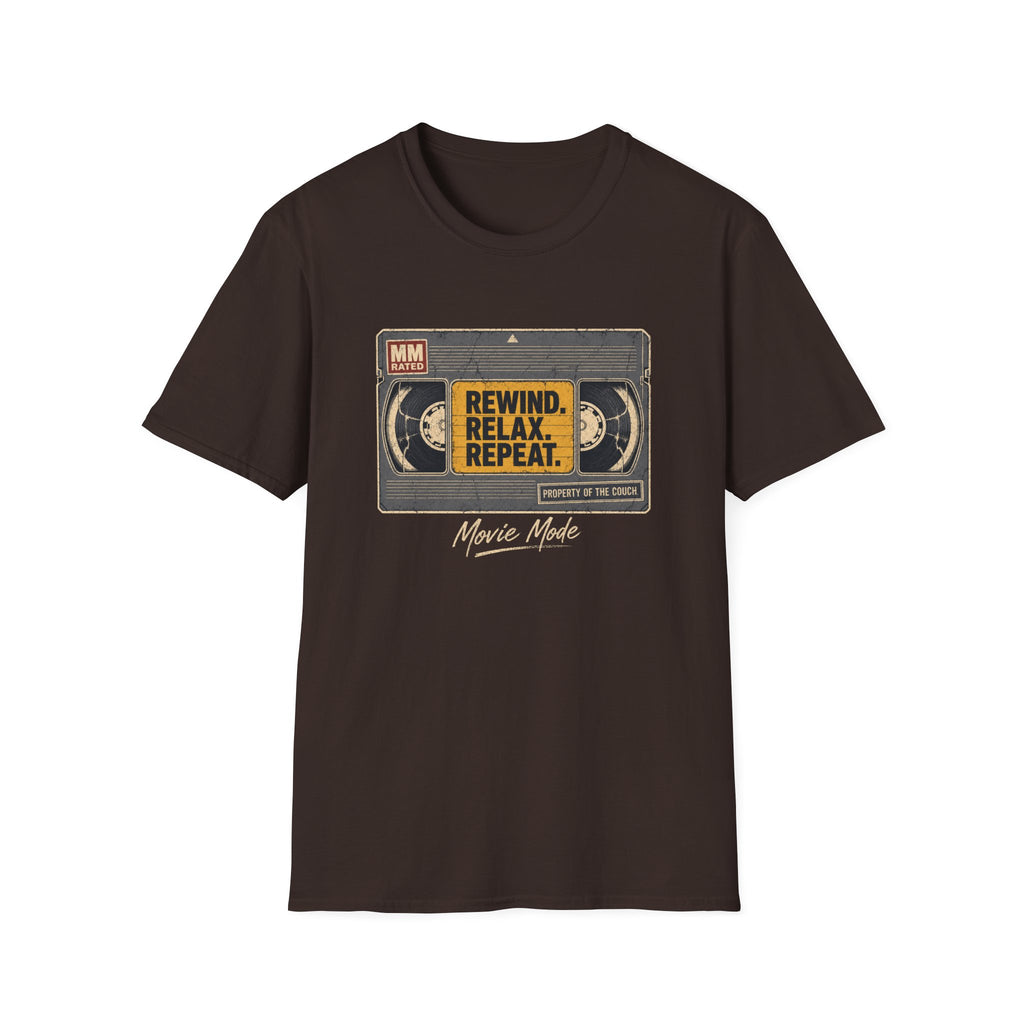 Rewind Relax Repeat Movie Mode T-Shirt