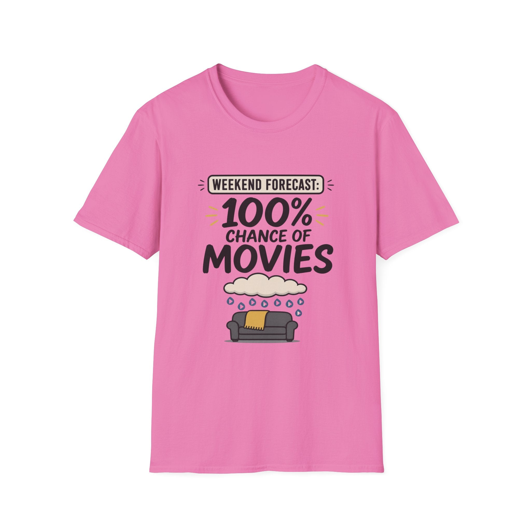 Weekend Forecast 100% Movies T-Shirt