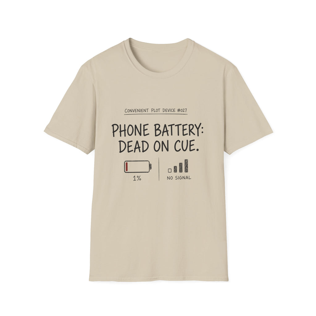 Phone Battery On Cue T-Shirt
