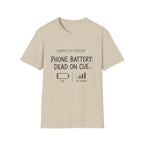 Phone Battery On Cue T-Shirt