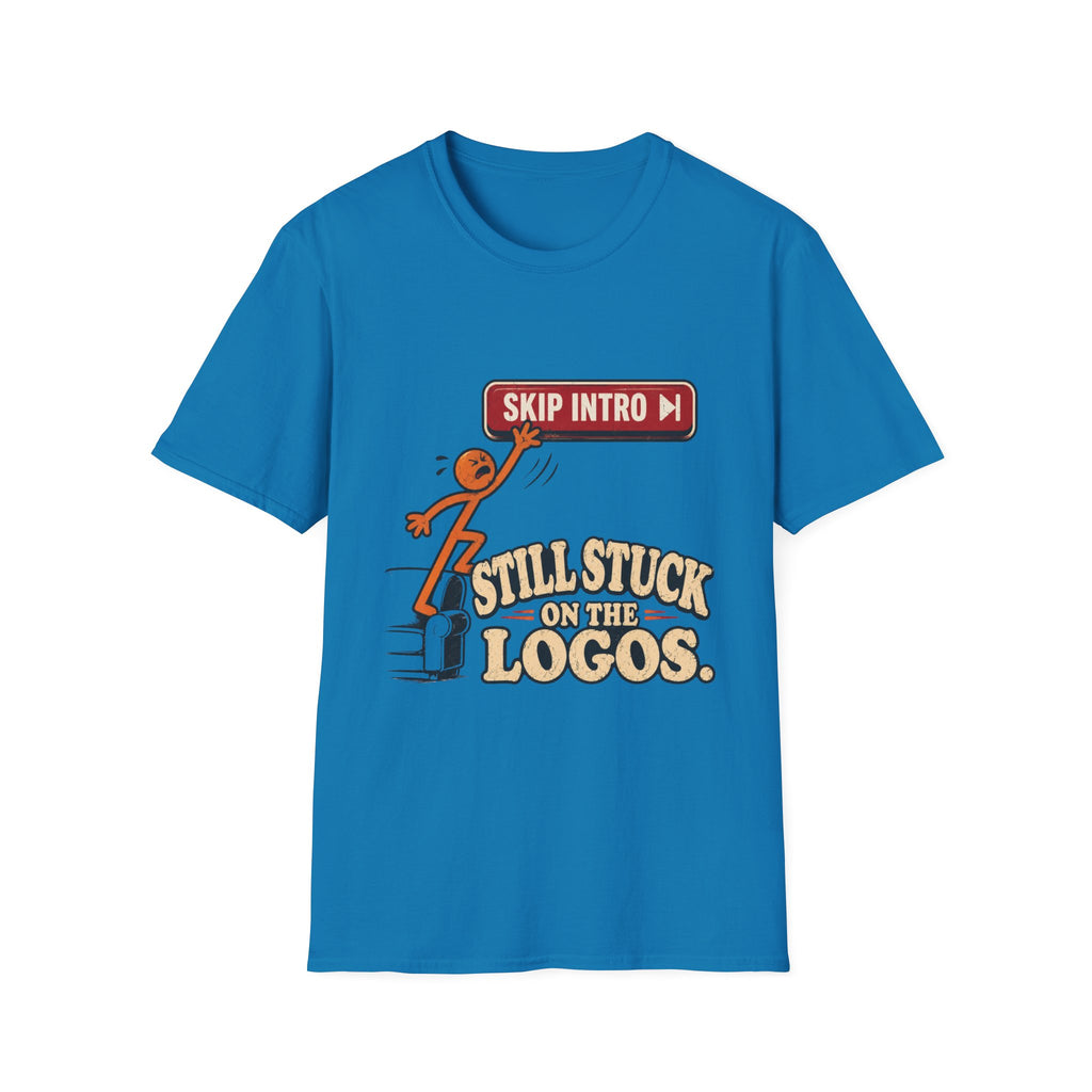 Skip Intro Stuck On Logos T-Shirt