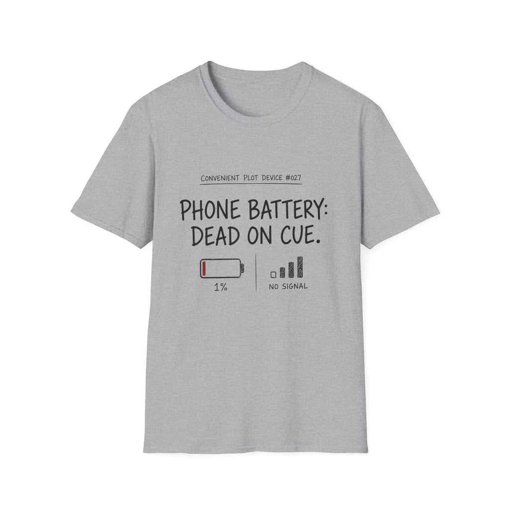 Phone Battery On Cue T-Shirt