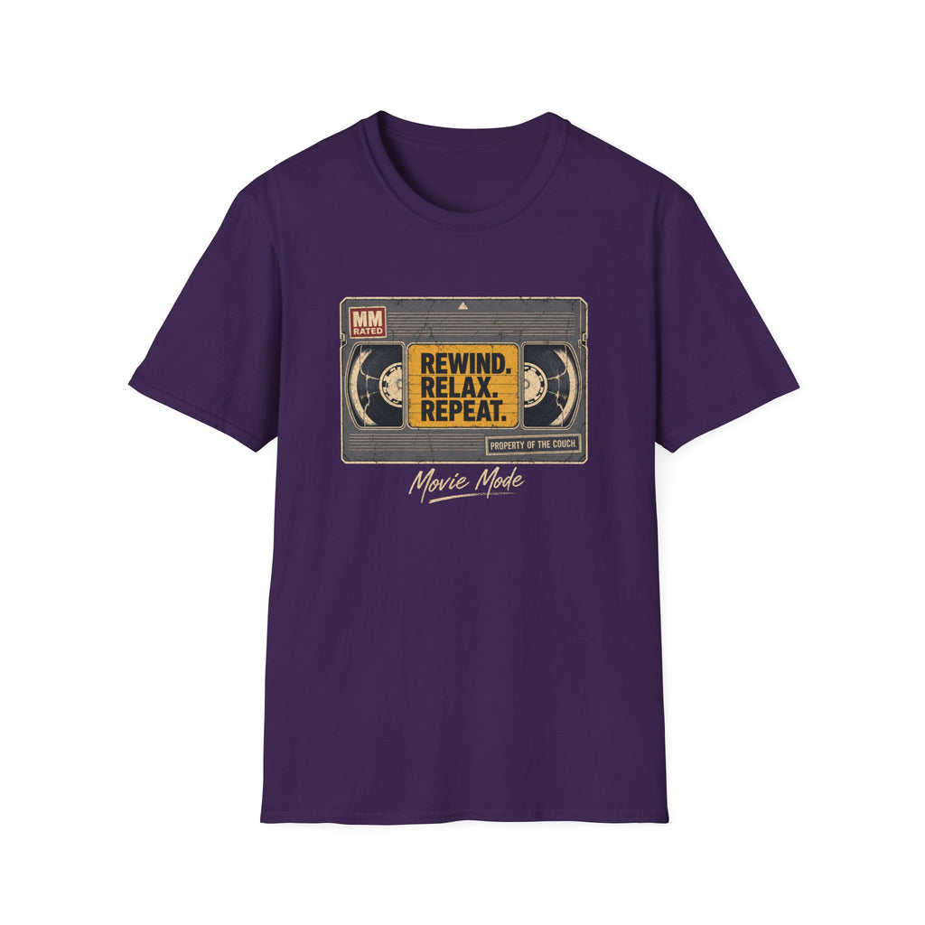 Rewind Relax Repeat Movie Mode T-Shirt