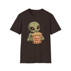 Alien Loves Movies And Snacks T-Shirt