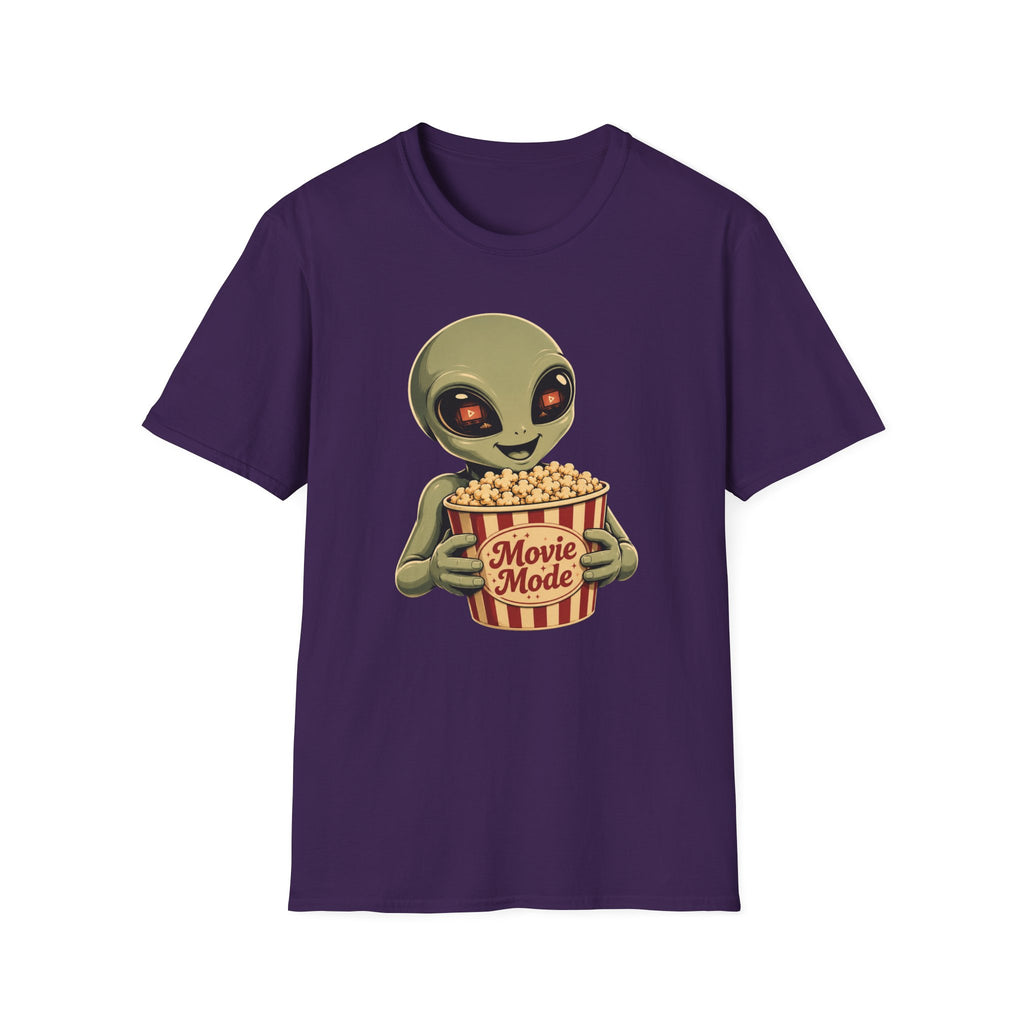 Alien Loves Movies And Snacks T-Shirt