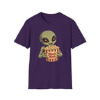 Alien Loves Movies And Snacks T-Shirt