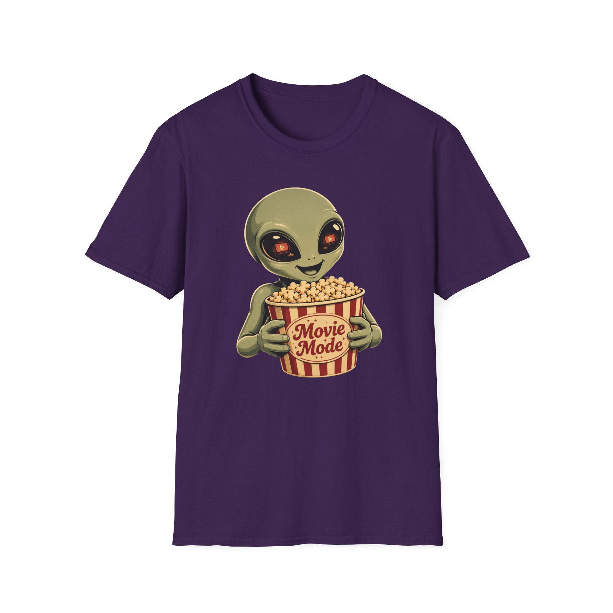 Alien Loves Movies And Snacks T-Shirt