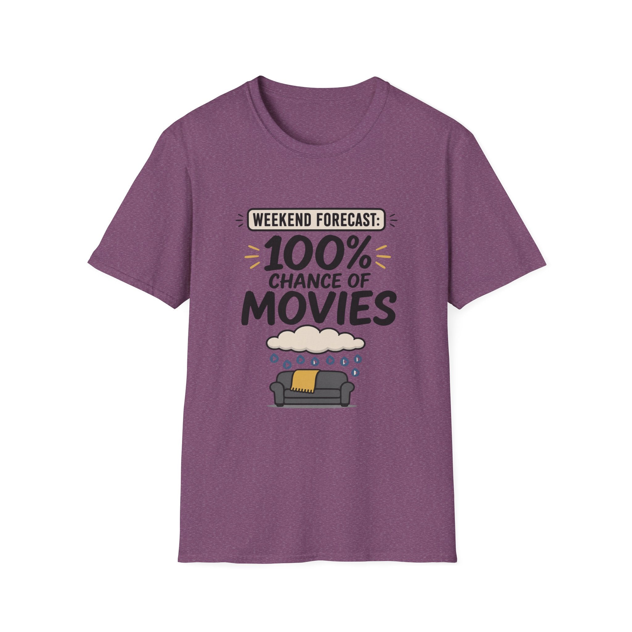 Weekend Forecast 100% Movies T-Shirt