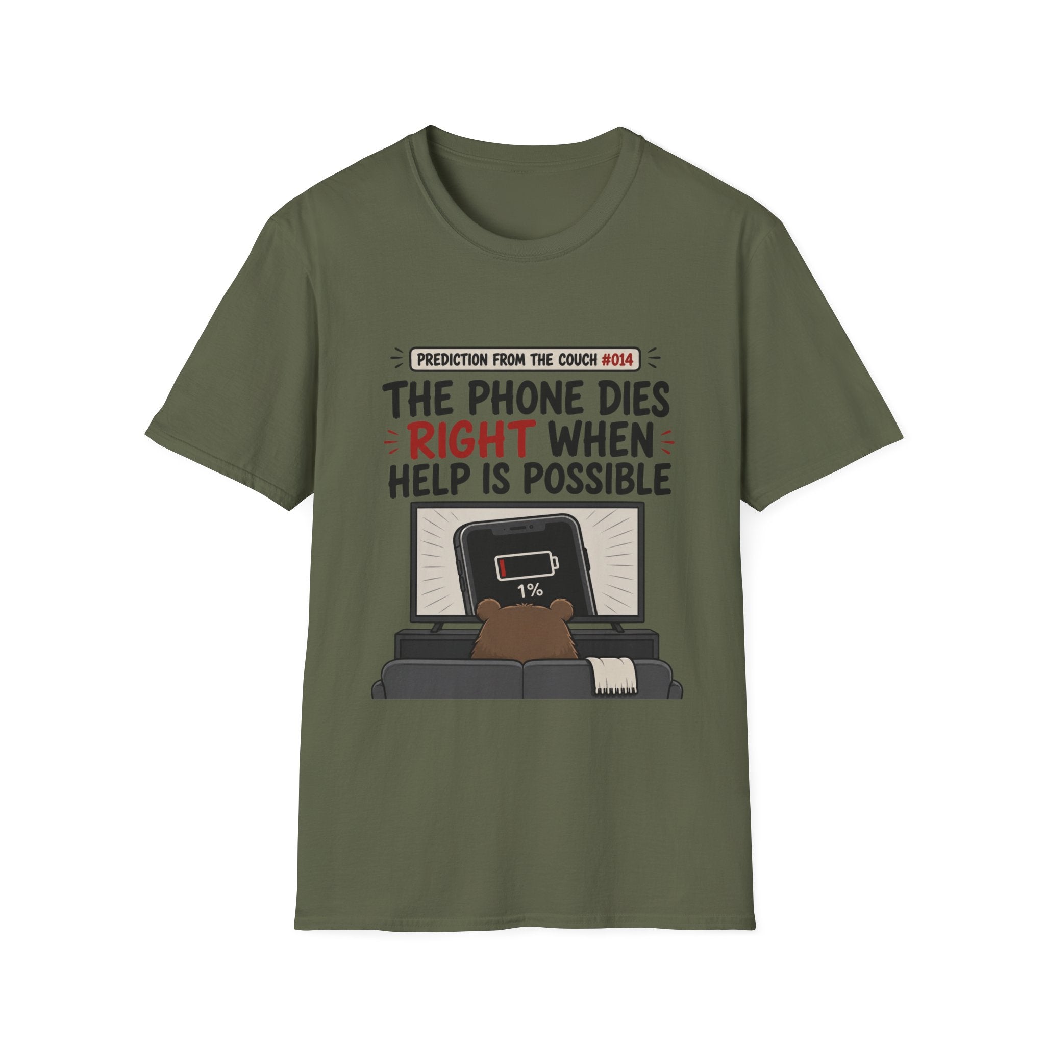 Phone Dies When Help Possible T-Shirt
