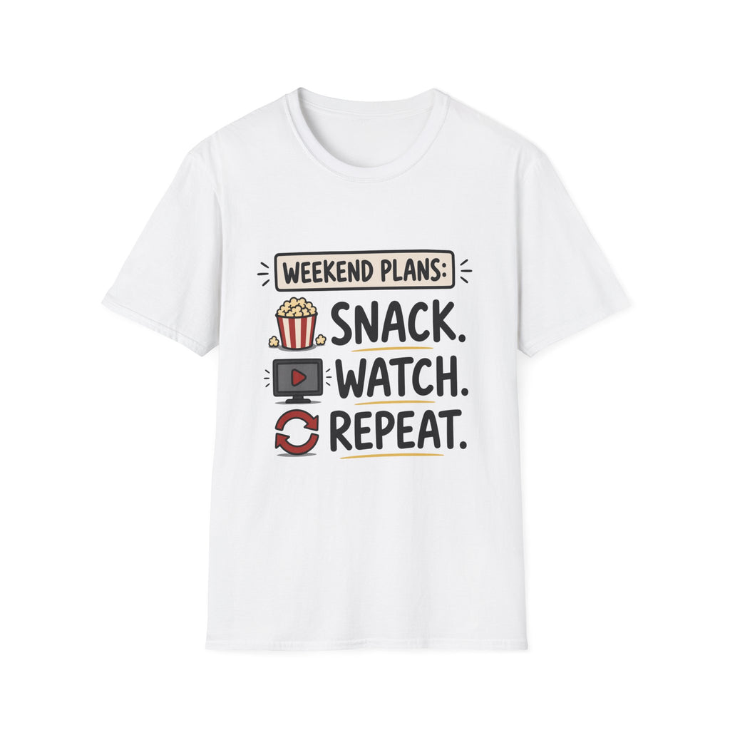 Weekend Plans Snack Watch Repeat T-Shirt