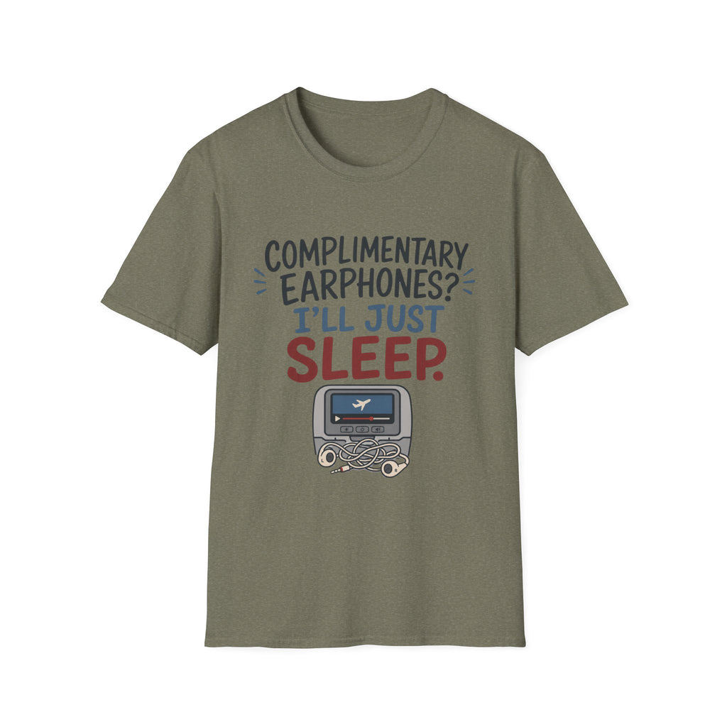 Complimentary Earphones I'll Sleep T-Shirt