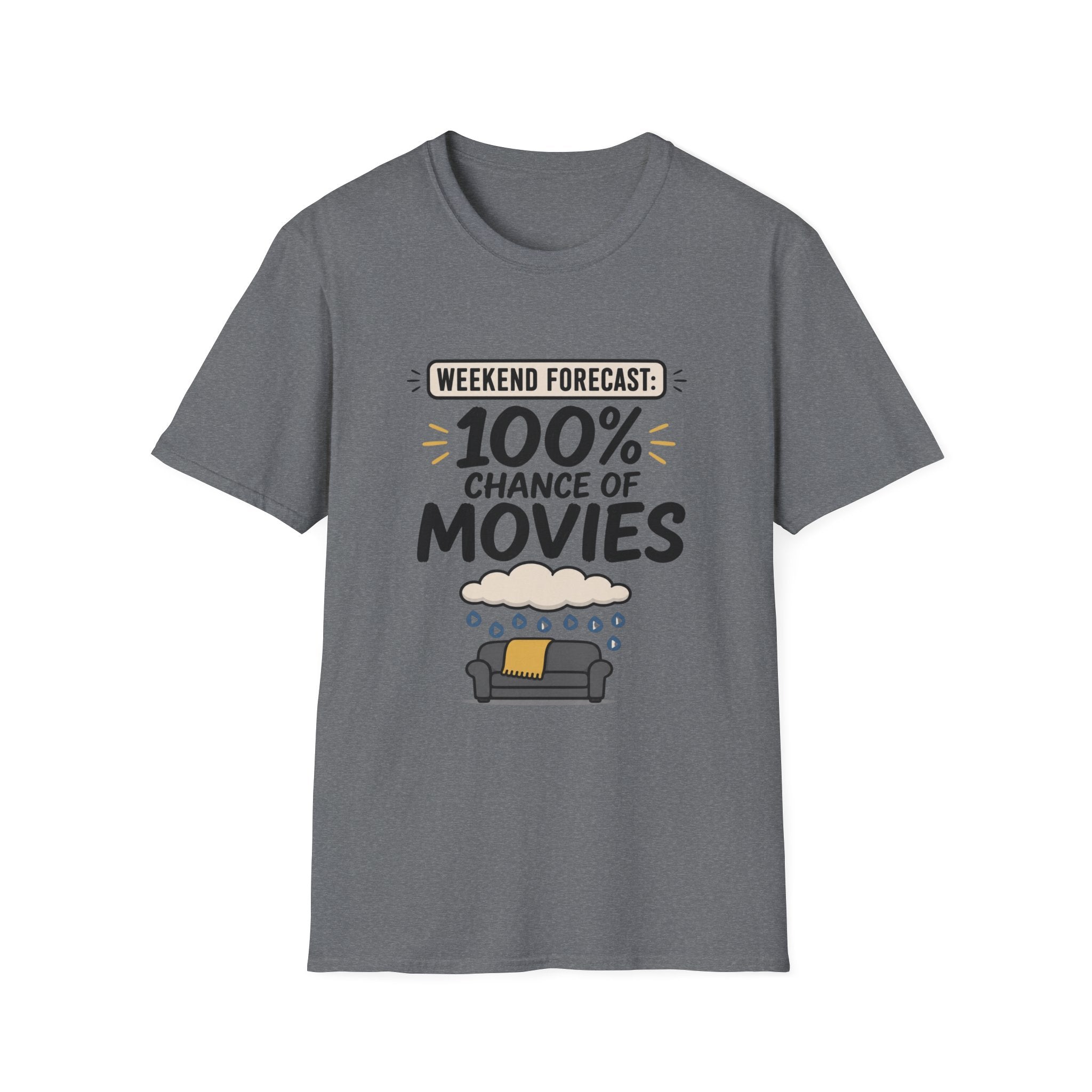 Weekend Forecast 100% Movies T-Shirt