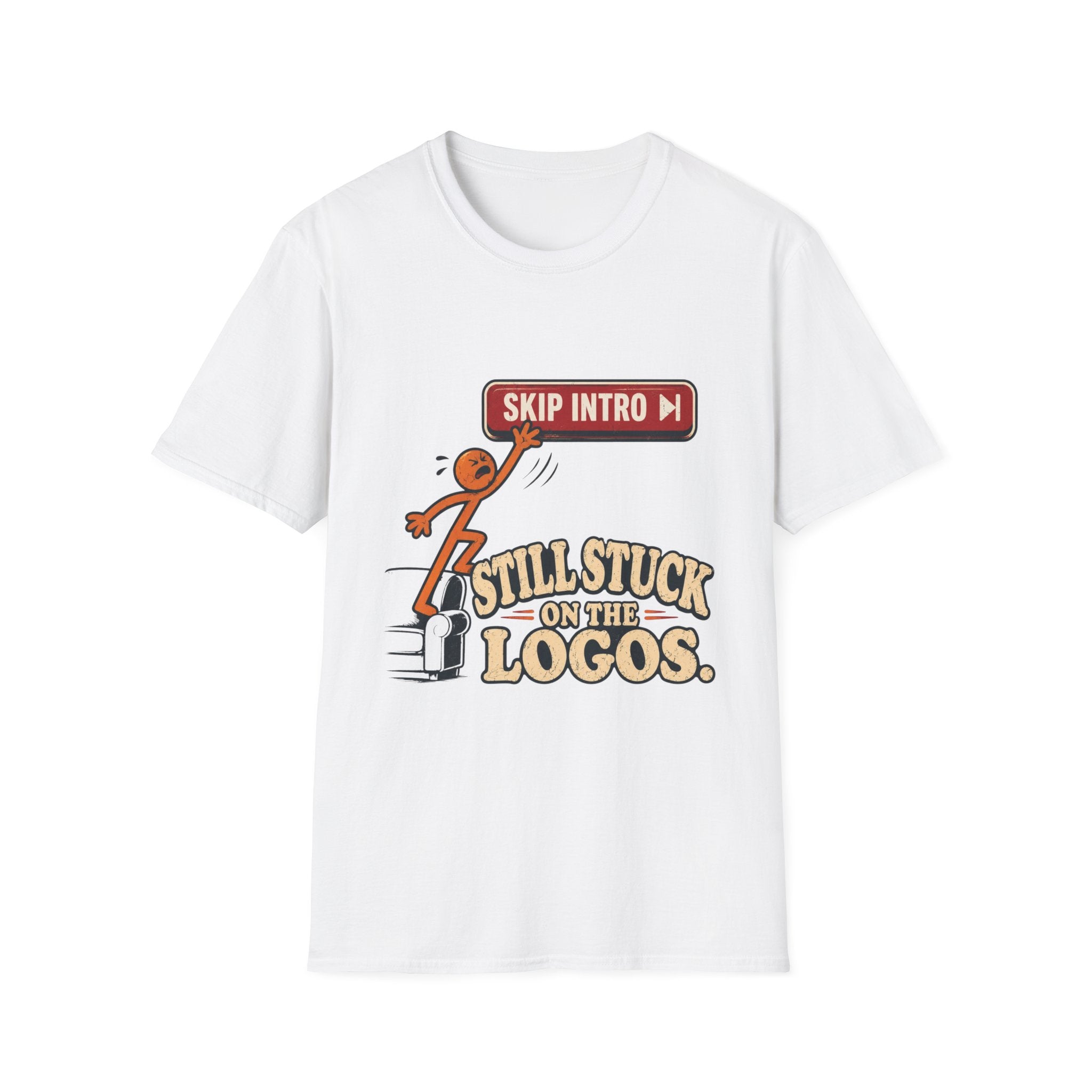 Skip Intro Stuck On Logos T-Shirt
